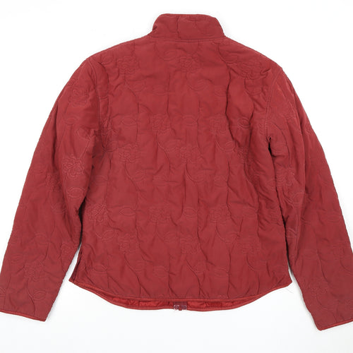 Jack Murphy Women's Red Quilted Jacket UK 14