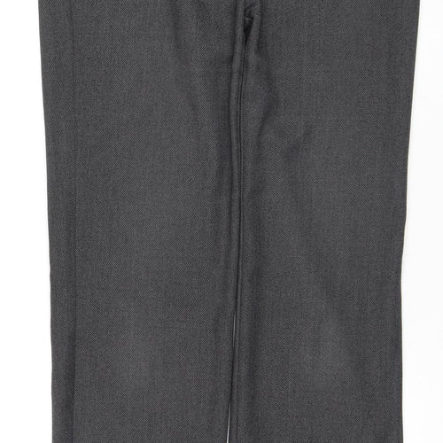 M&S Women's Grey Trousers, Size 12, Regular Fit
