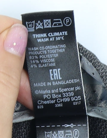 M&S Women's Grey Trousers, Size 12, Regular Fit