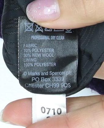 Marks and Spencer Women's Purple Blazer Size 16