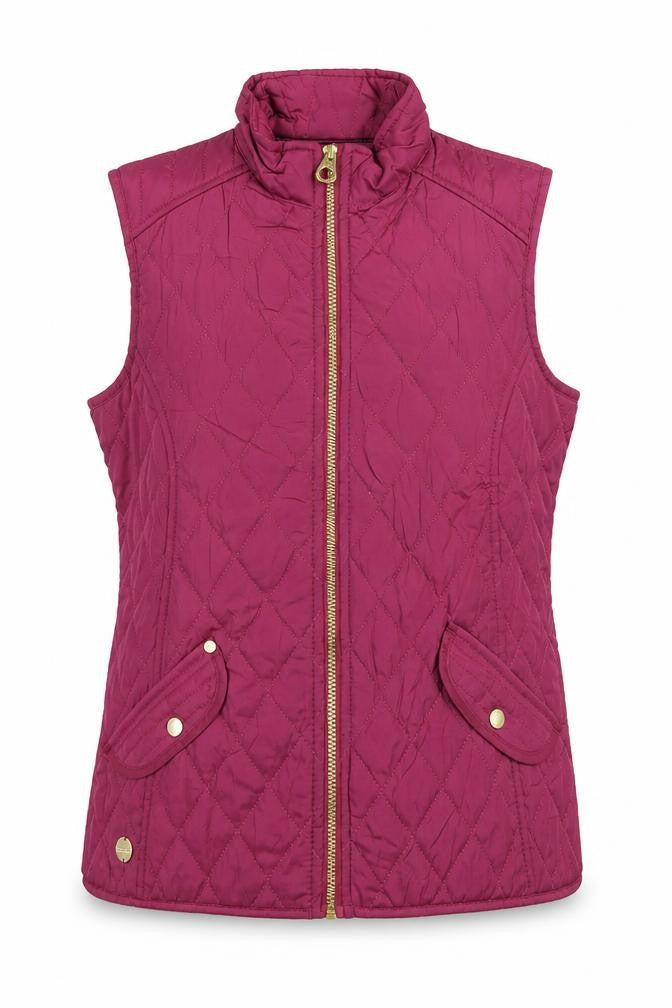 Regatta Women's Red Quilted Waistcoat, Size 12, Casual
