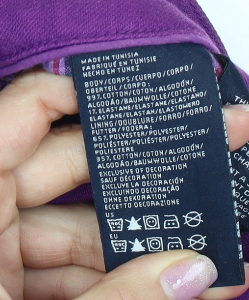 Tommy Hilfiger Womens Straight Purple Jeans Size 4