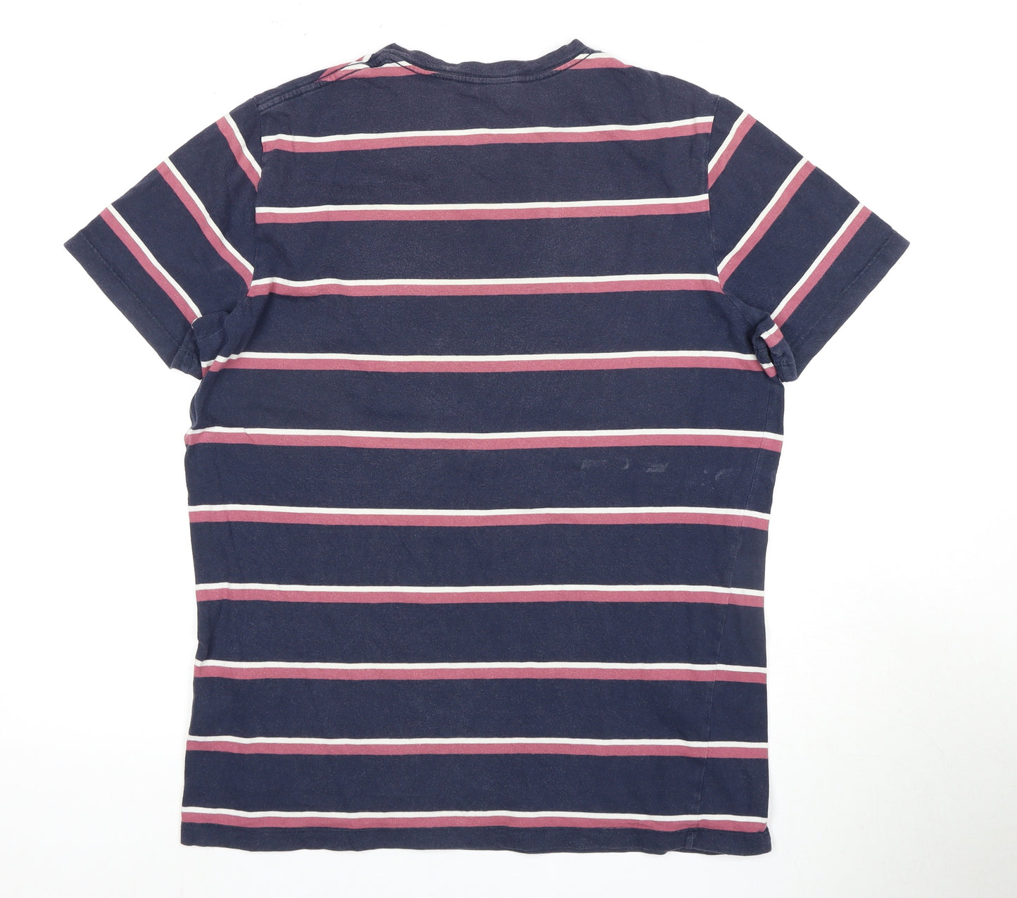 Jack & Jones Men's Blue Striped T-Shirt, Size L
