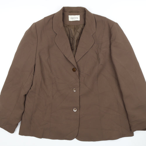 Eastex Brown Women's Suit Jacket, Size 16, Lined