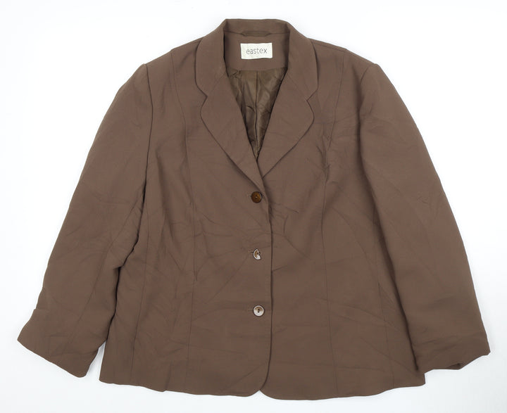 Eastex Brown Women's Suit Jacket, Size 16, Lined