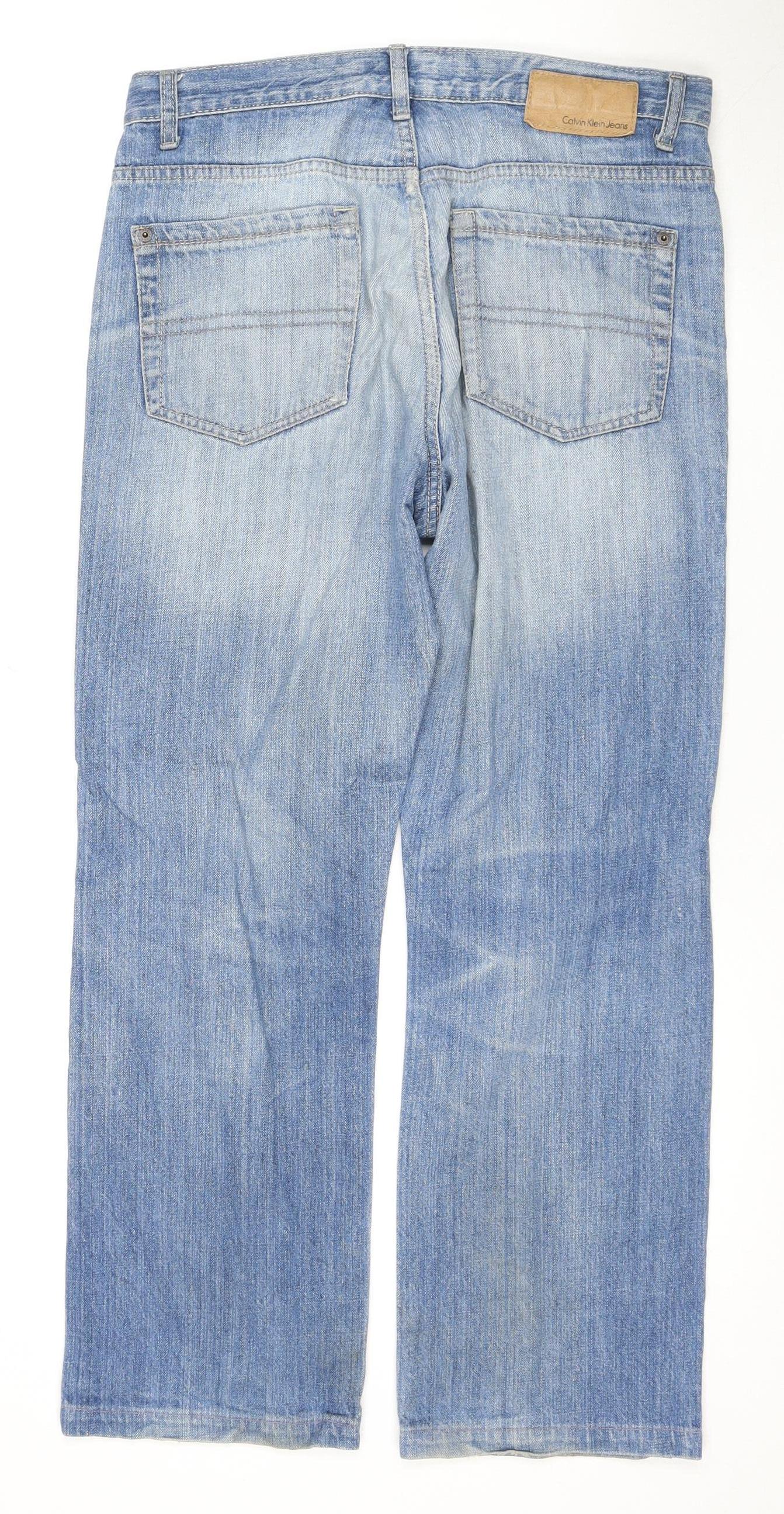 Calvin Klein Men's Blue Straight Jeans Size 31