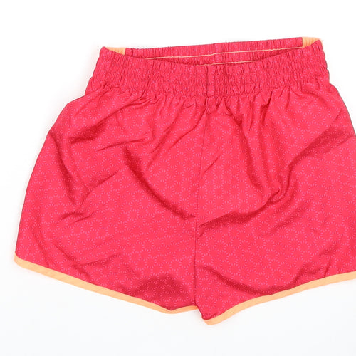 Champion Women's Red Floral Athletic Shorts L