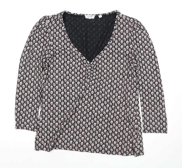 Fat Face Women’s Multicoloured Floral Wrap Blouse