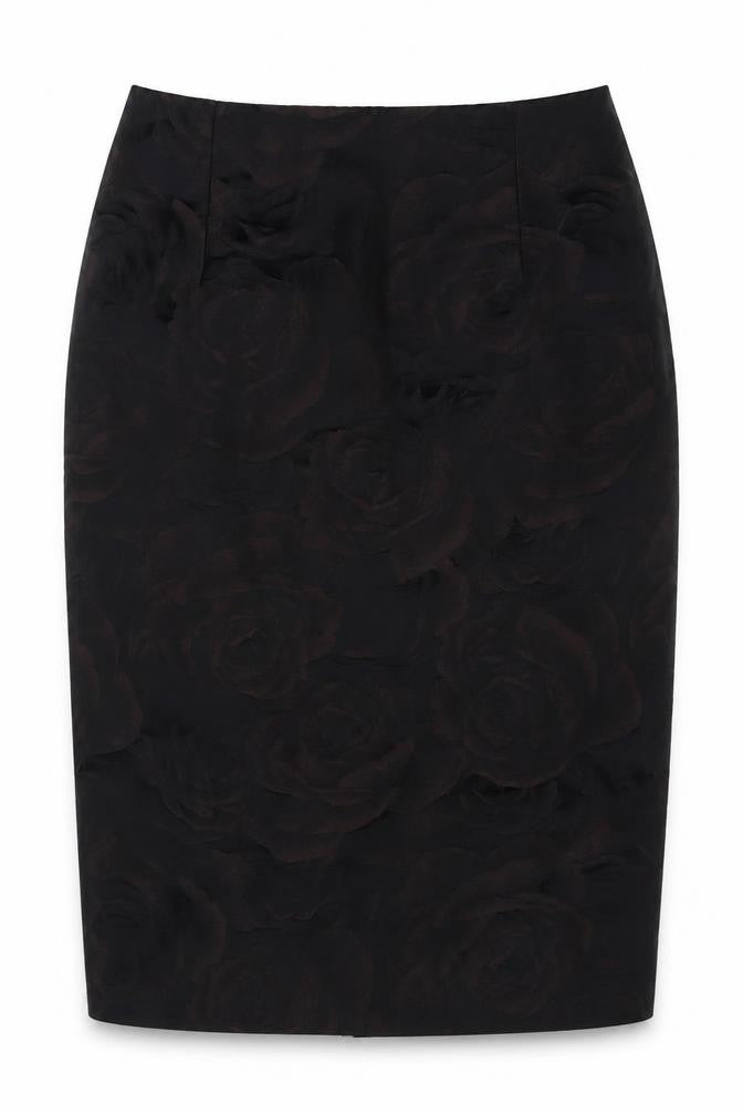 Jigsaw Women's Black Floral Pencil Skirt Size 10
