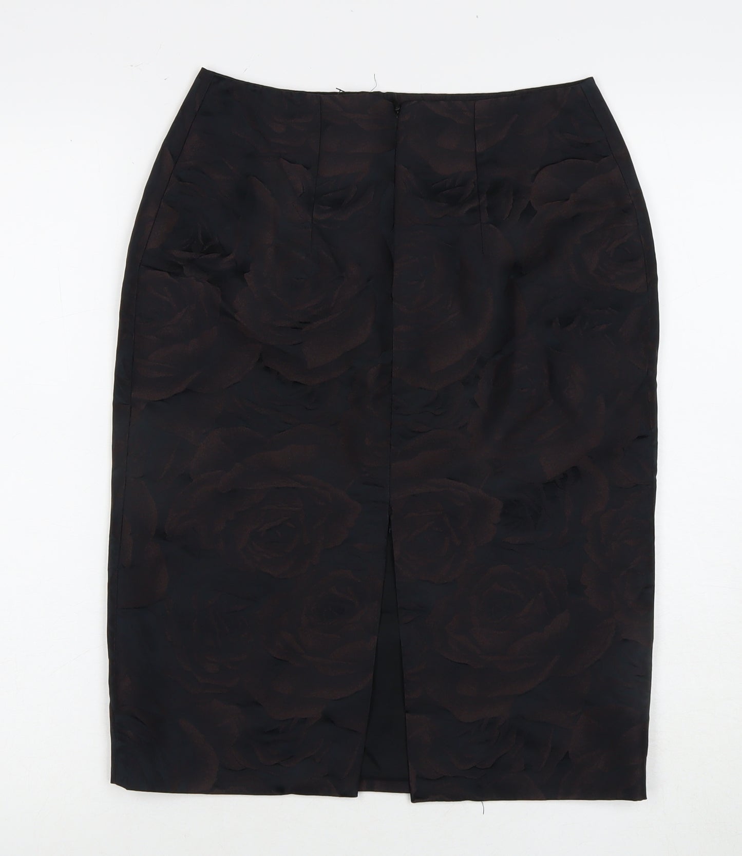 Jigsaw Women's Black Floral Pencil Skirt Size 10