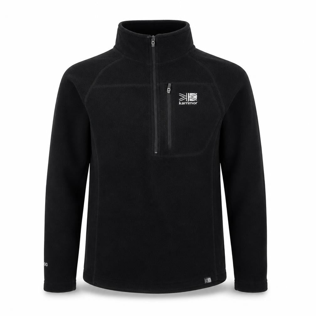Front view of Karrimor Men's Black Fleece Pullover Sweatshirt XS