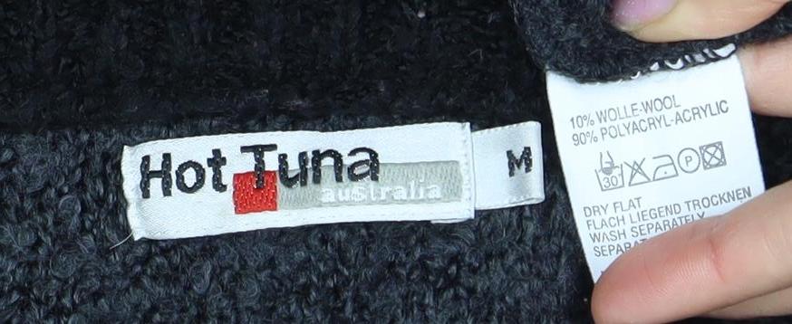 Hot Tuna Men's Black Medium Pullover Jumper