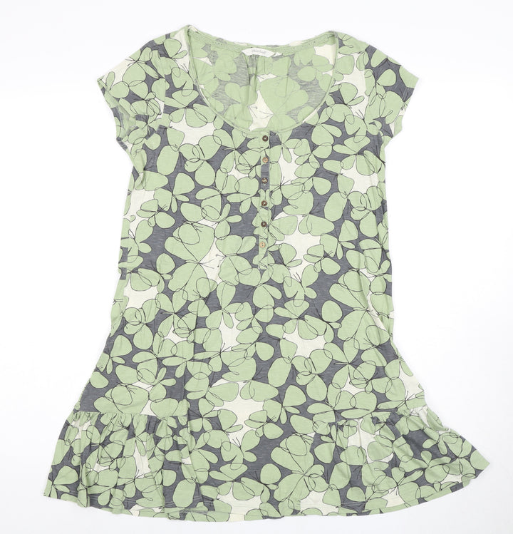 Wakelyth Women's Green Floral Shift Dress Size 10