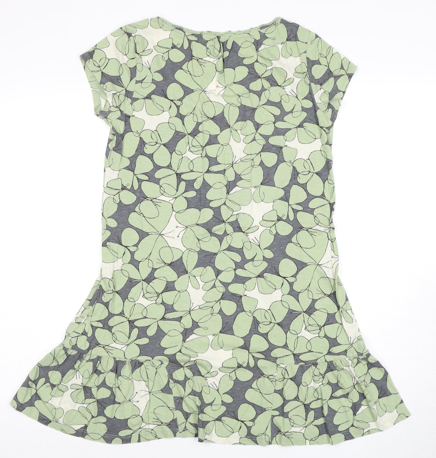 Wakelyth Women's Green Floral Shift Dress Size 10