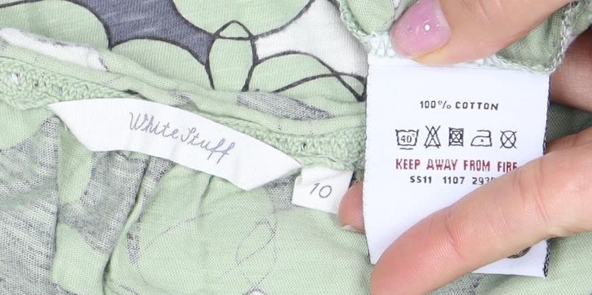 Wakelyth Women's Green Floral Shift Dress Size 10