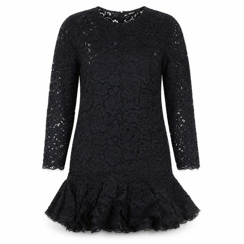 DKNY Women's Black Lace A-Line Dress Size 12