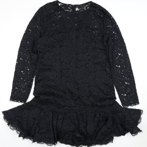 DKNY Women's Black Lace A-Line Dress Size 12