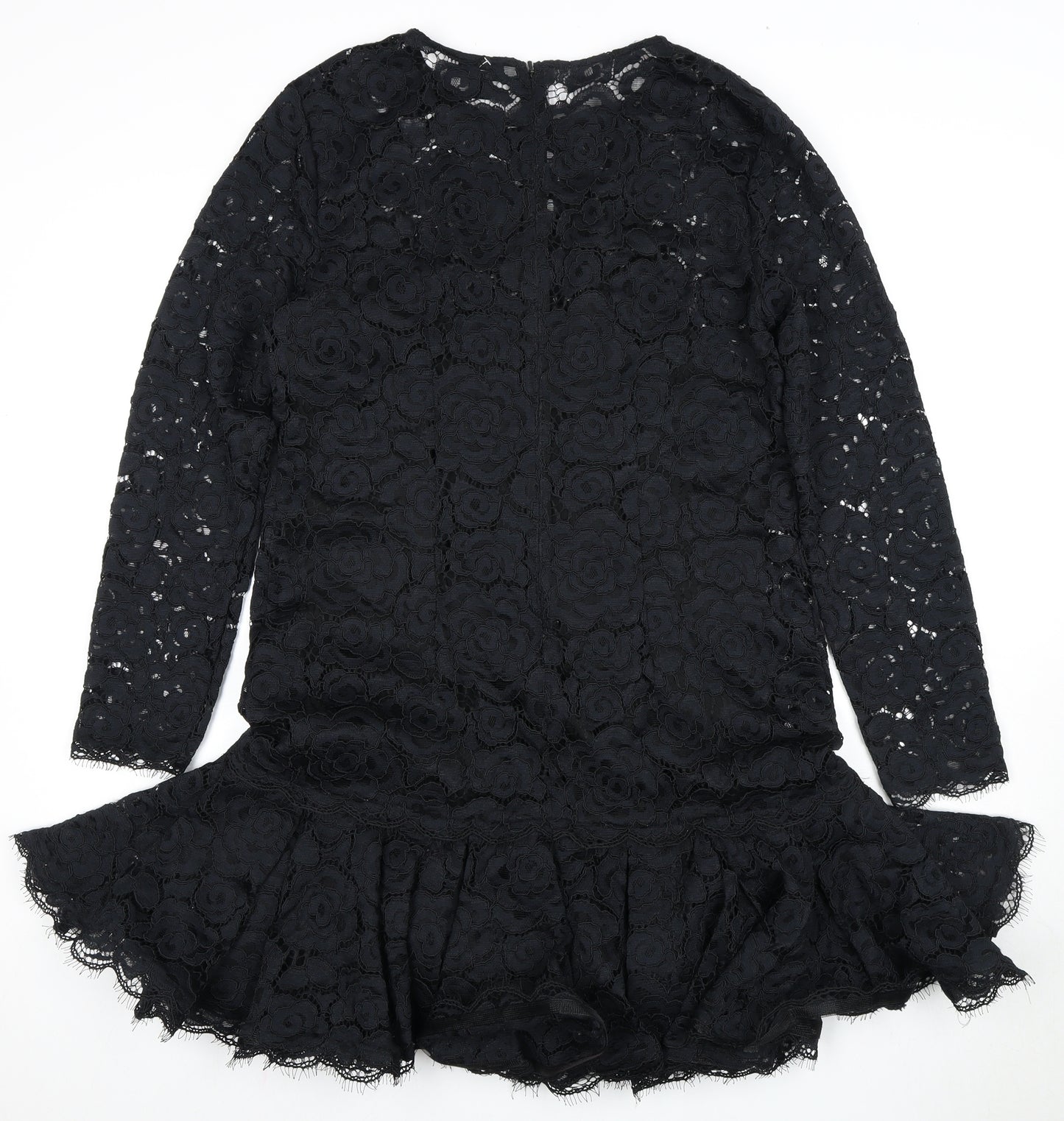 DKNY Women's Black Lace A-Line Dress Size 12