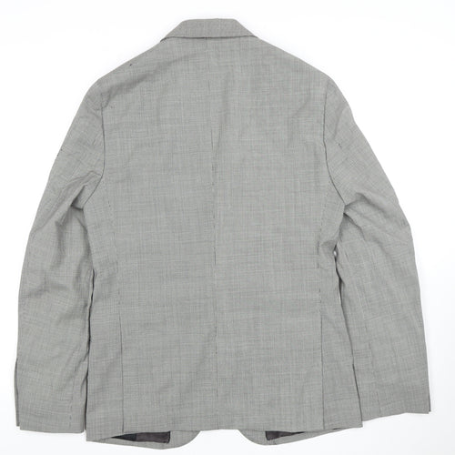 Massimo Dutti Grey Suit Jacket Men’s Size 18 Regular Fit