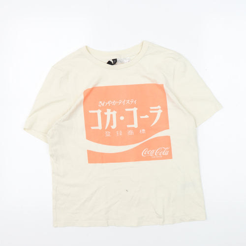 H&M Unisex Ivory XS Basic T-Shirt