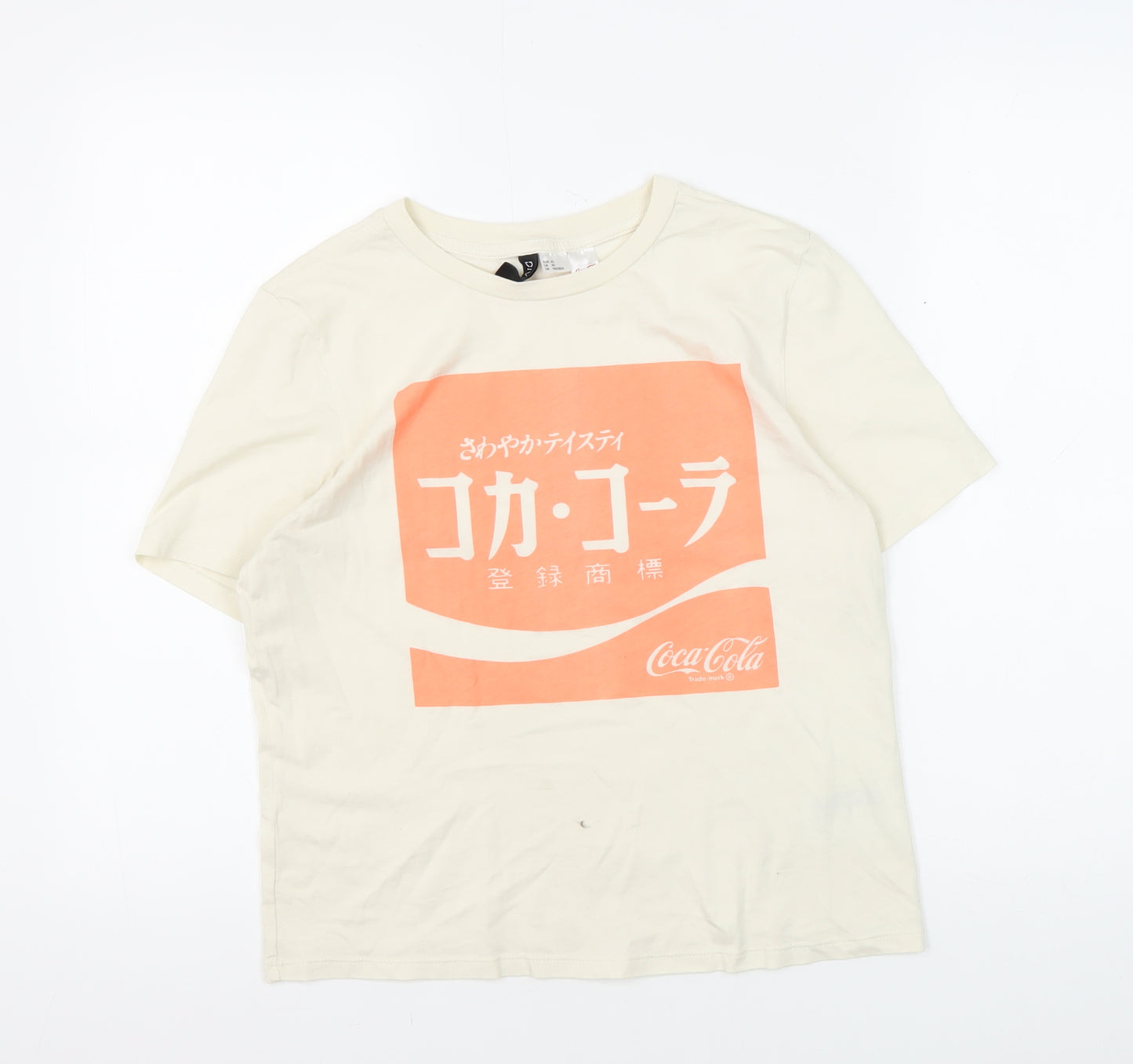 H&M Unisex Ivory XS Basic T-Shirt