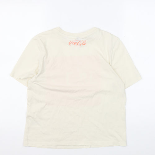 H&M Unisex Ivory XS Basic T-Shirt