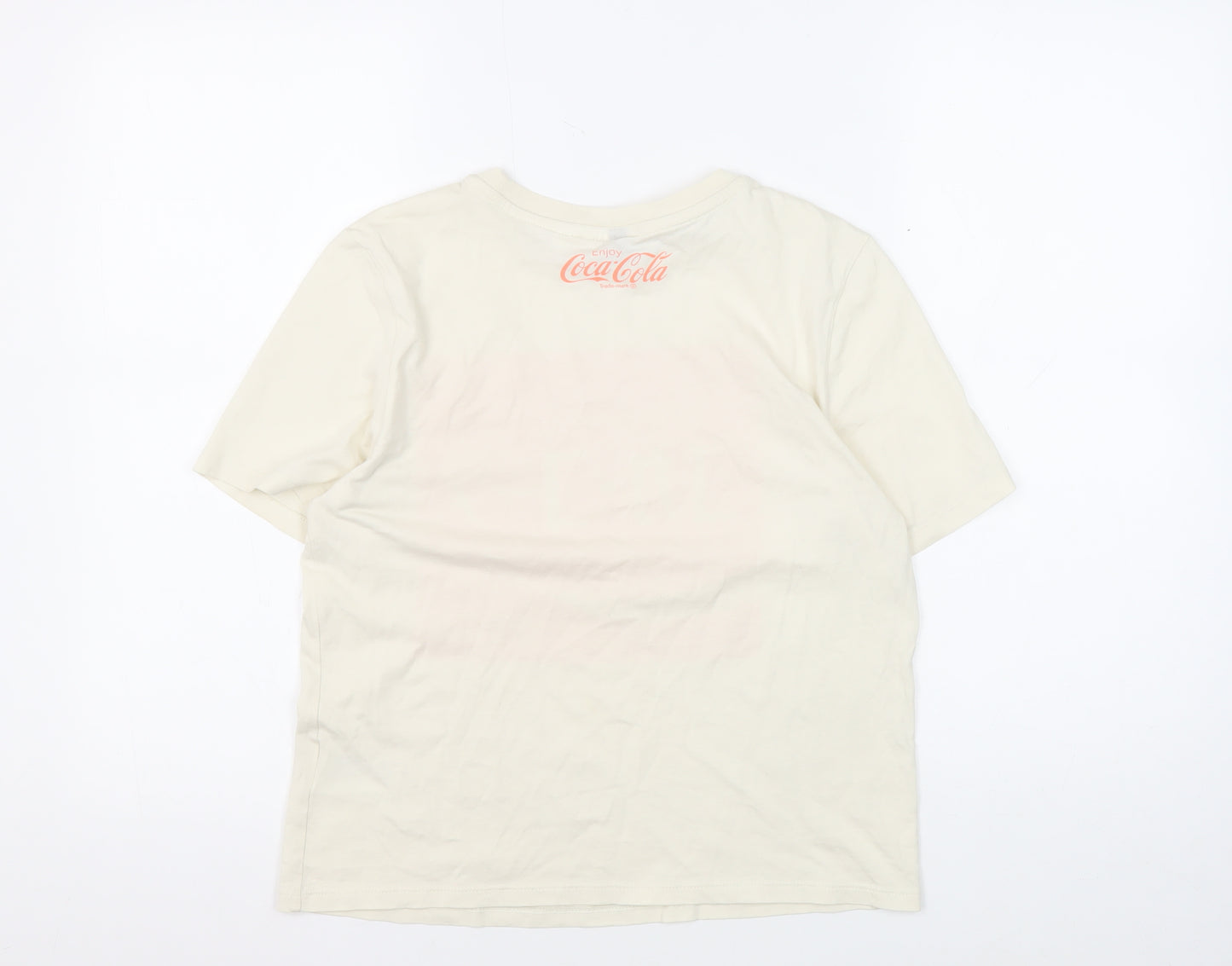 H&M Unisex Ivory XS Basic T-Shirt