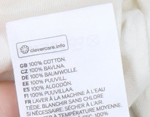 H&M Unisex Ivory XS Basic T-Shirt