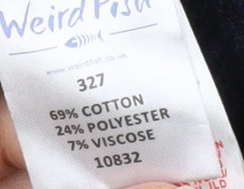 Weird Fish Men's Blue Fleece Sweatshirt, Size S