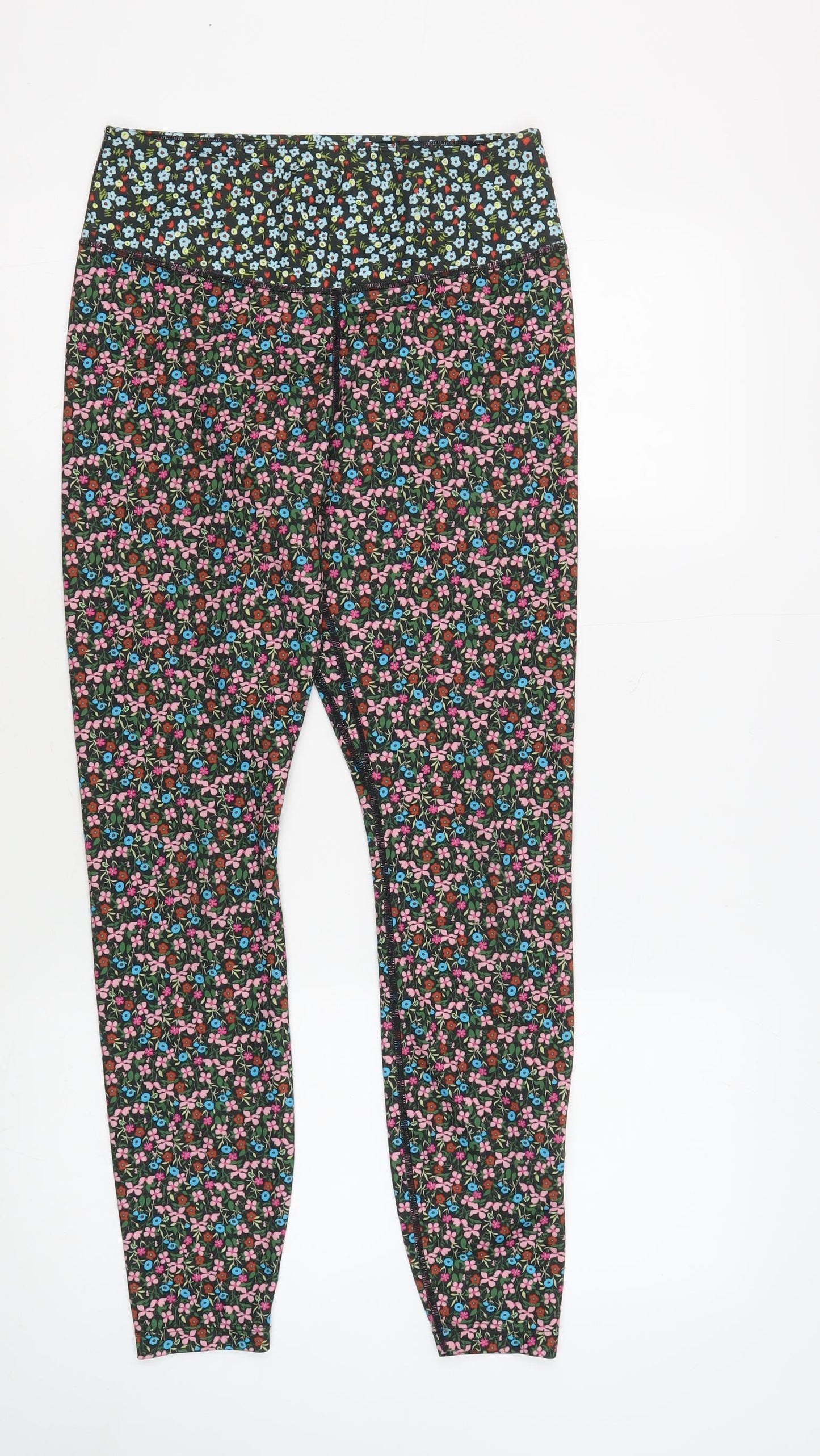 Nike Women's Multicoloured Floral Leggings M