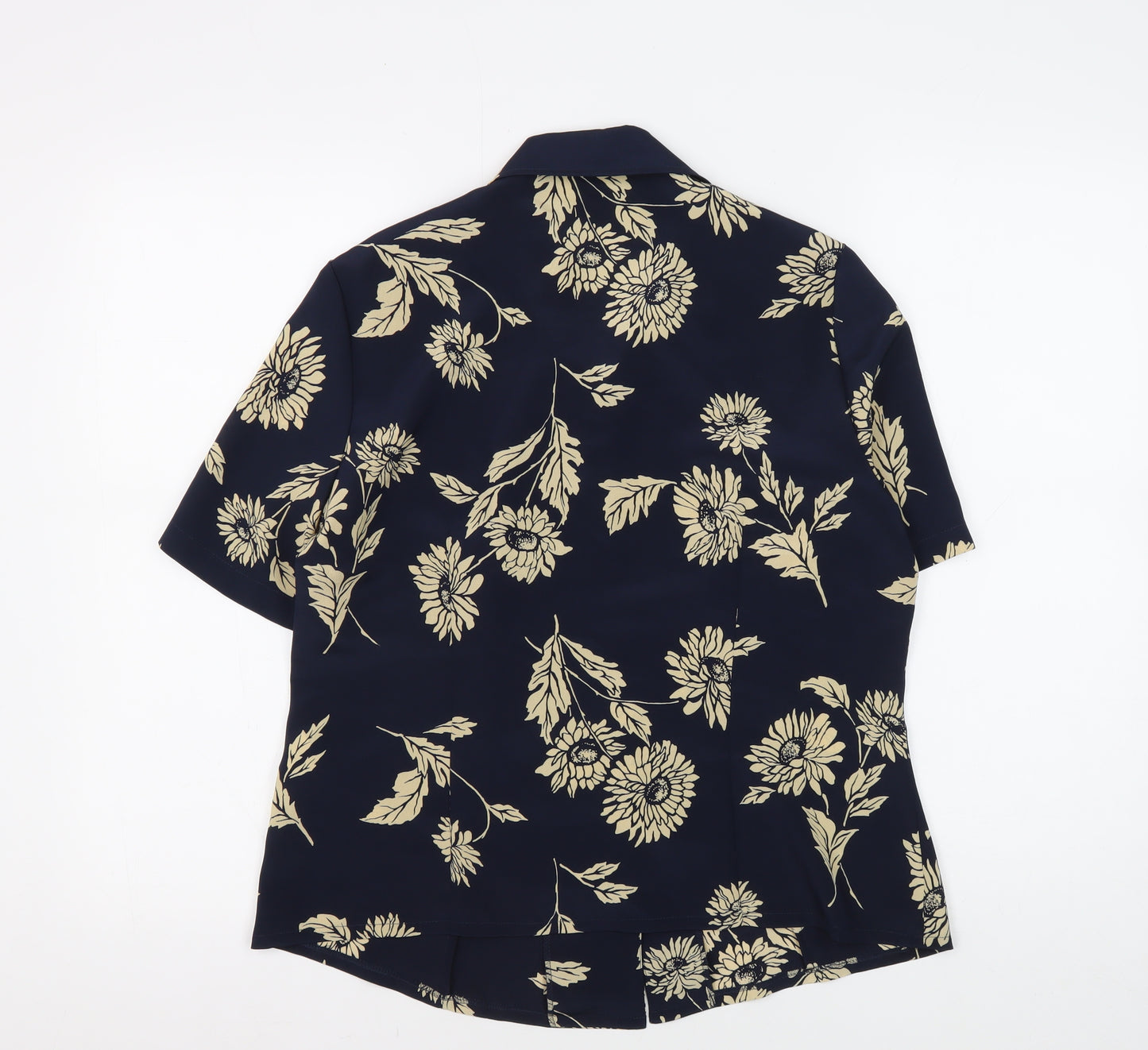 Eastex Women's Blue Floral Button-Up Tunic Size 12