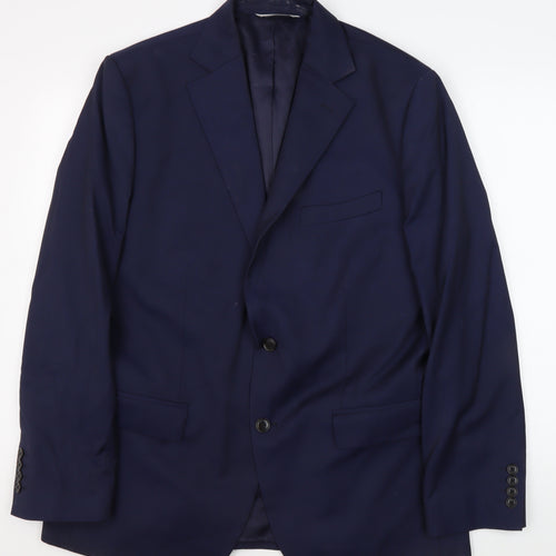 Moss 1851 Men's Blue Blazer 42 Regular Fit