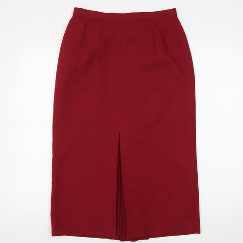 Jacques Vert Women's Red Pencil Skirt, Size 12, Vintage
