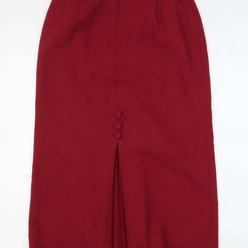 Jacques Vert Women's Red Pencil Skirt, Size 12, Vintage