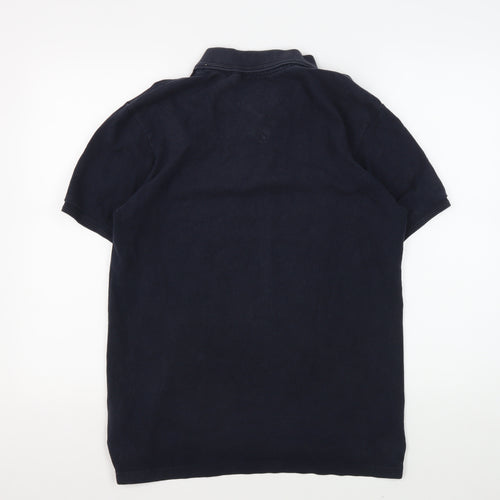 St George by Duffer Men's Black Polo Shirt Small