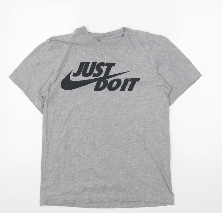 Nike Men's Grey XS T-Shirt Crew Neck Short Sleeve