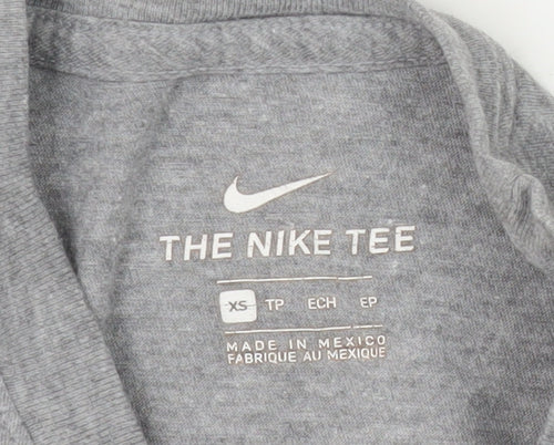 Nike Men's Grey XS T-Shirt Crew Neck Short Sleeve