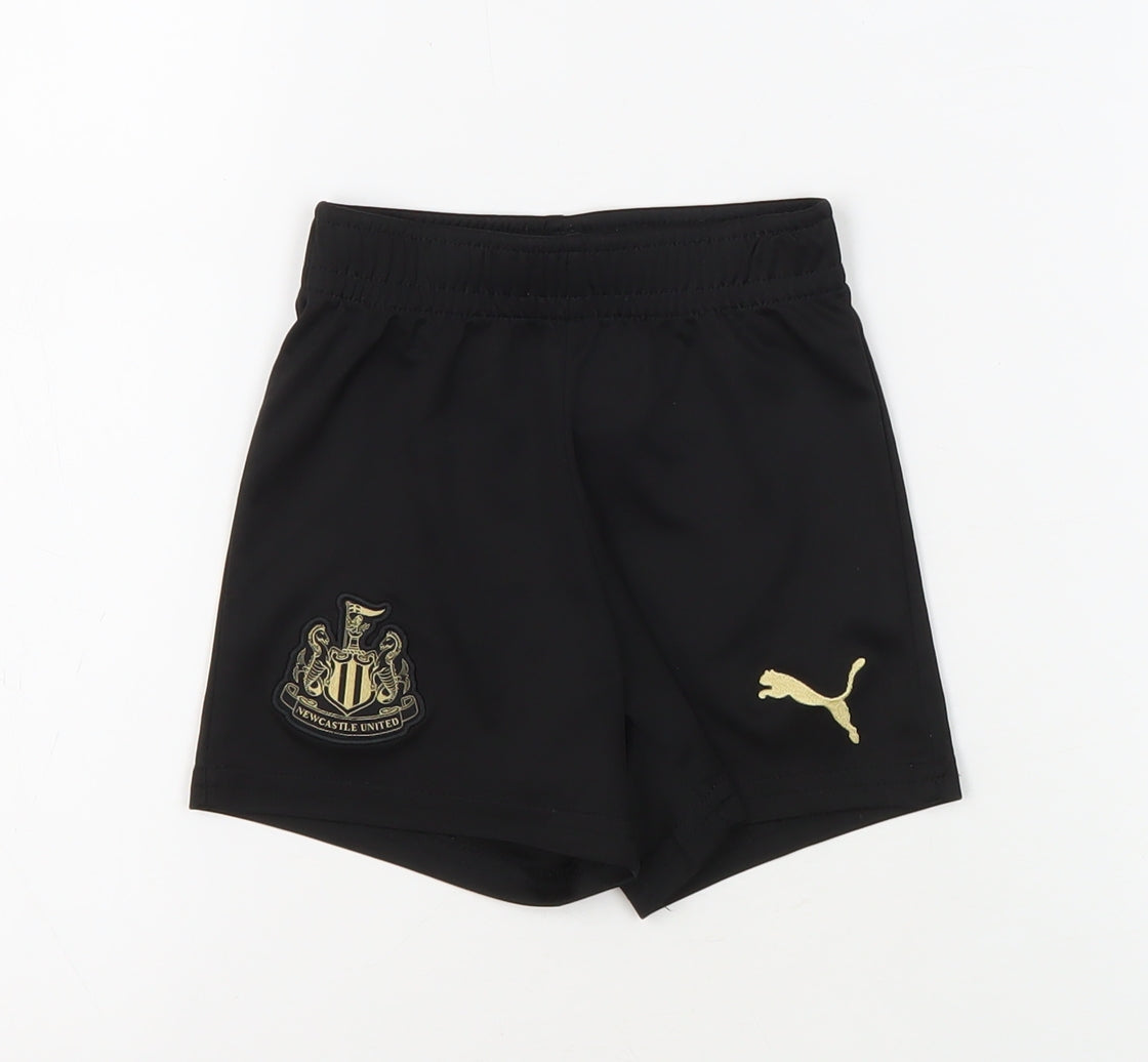 Puma Boys Black Active Shorts, Size 12-18 Months
