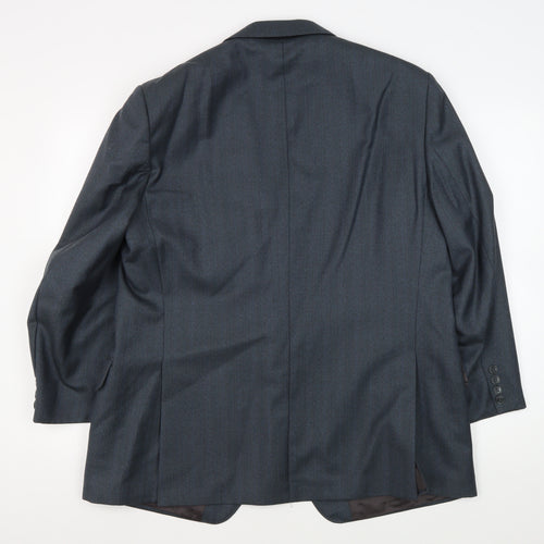 Magee Men's Grey Wool Blazer Jacket Size 44S