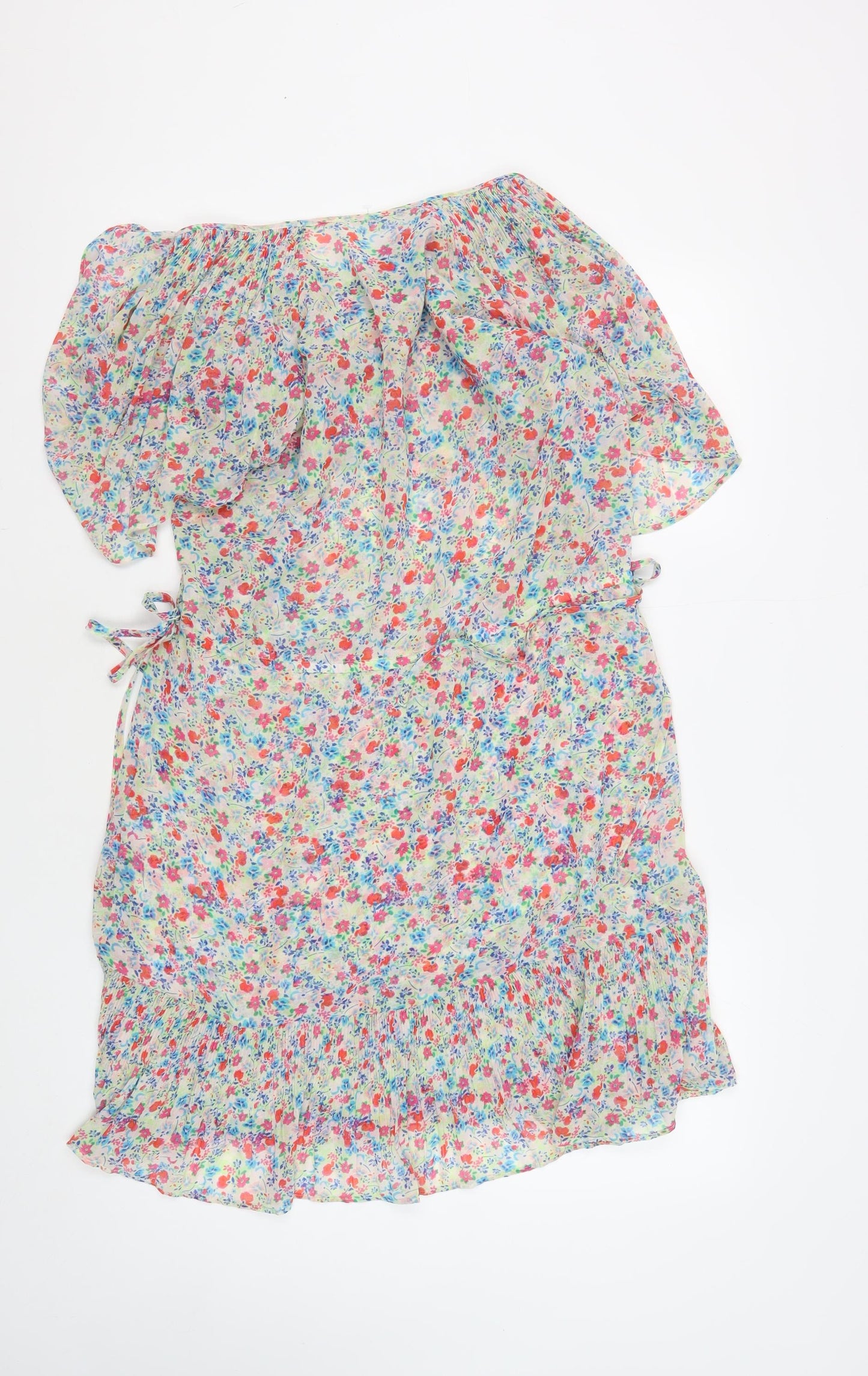 Hush Women's Multicoloured Floral Midi Shift Dress Size 14