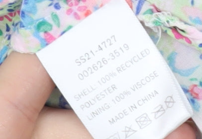 Hush Women's Multicoloured Floral Midi Shift Dress Size 14