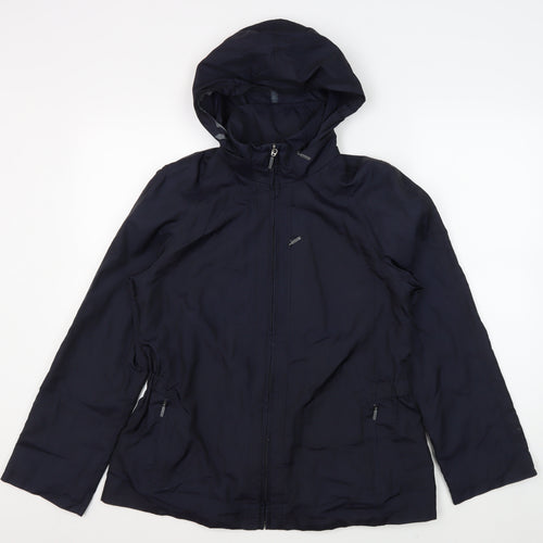Austin Reed Women's Black Rain Jacket, Size S, Hooded