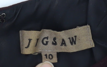 Jigsaw Women's Brown Knee Length Sheath Dress Size 10