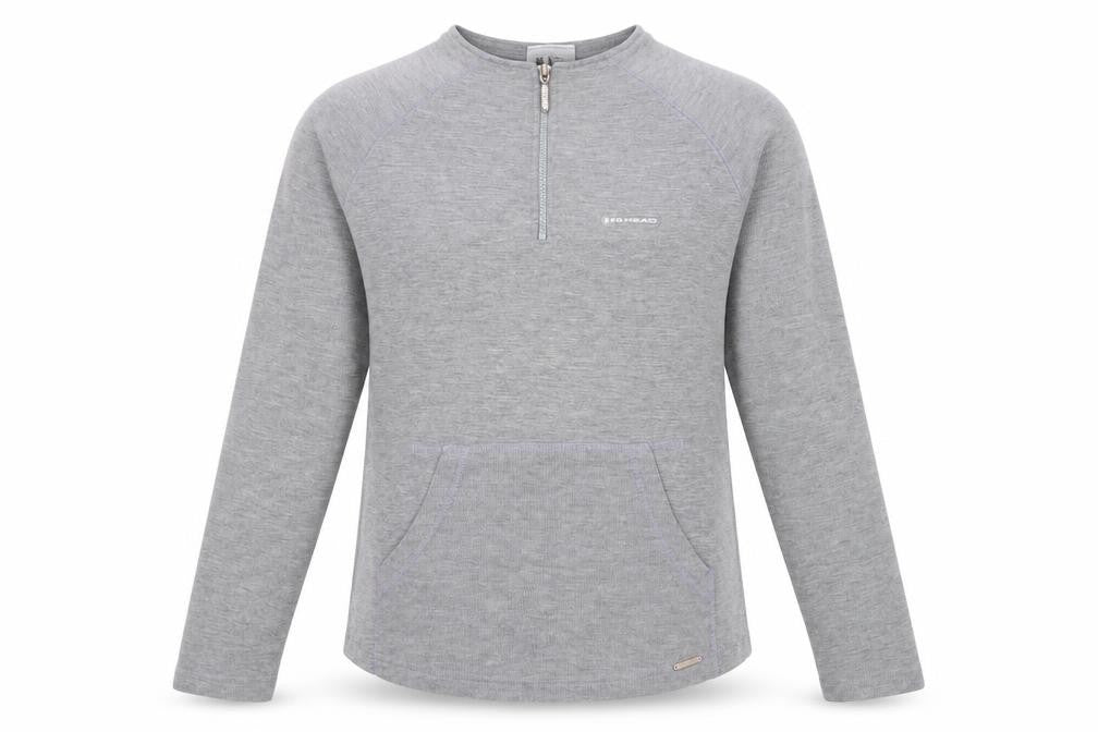 Front view of Head Women's Grey Pullover Sweatshirt, size L