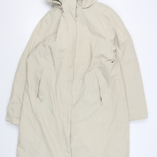 Seasalt Cornwall Women's Beige Waterproof Rain Coat - Size 16