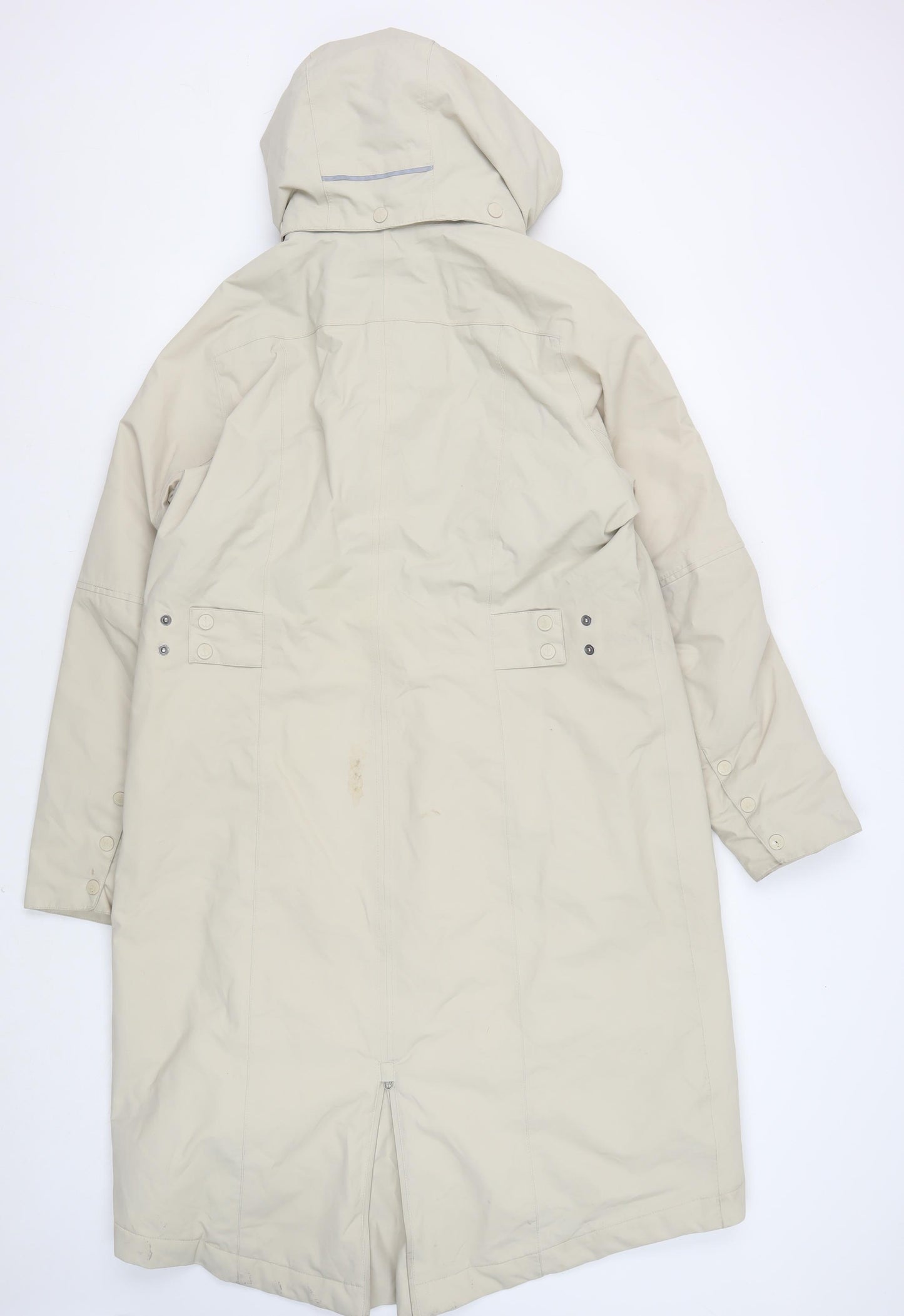 Seasalt Cornwall Women's Beige Waterproof Rain Coat - Size 16