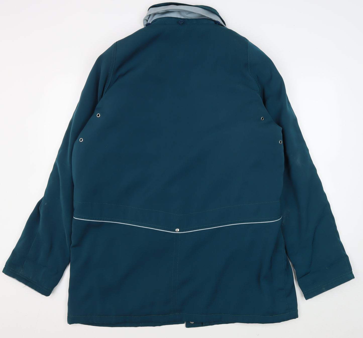 EWM Women's Blue Mid-Length Jacket, Size 18