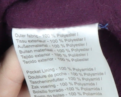 Regatta Women's Purple Fleece Jacket Size 16