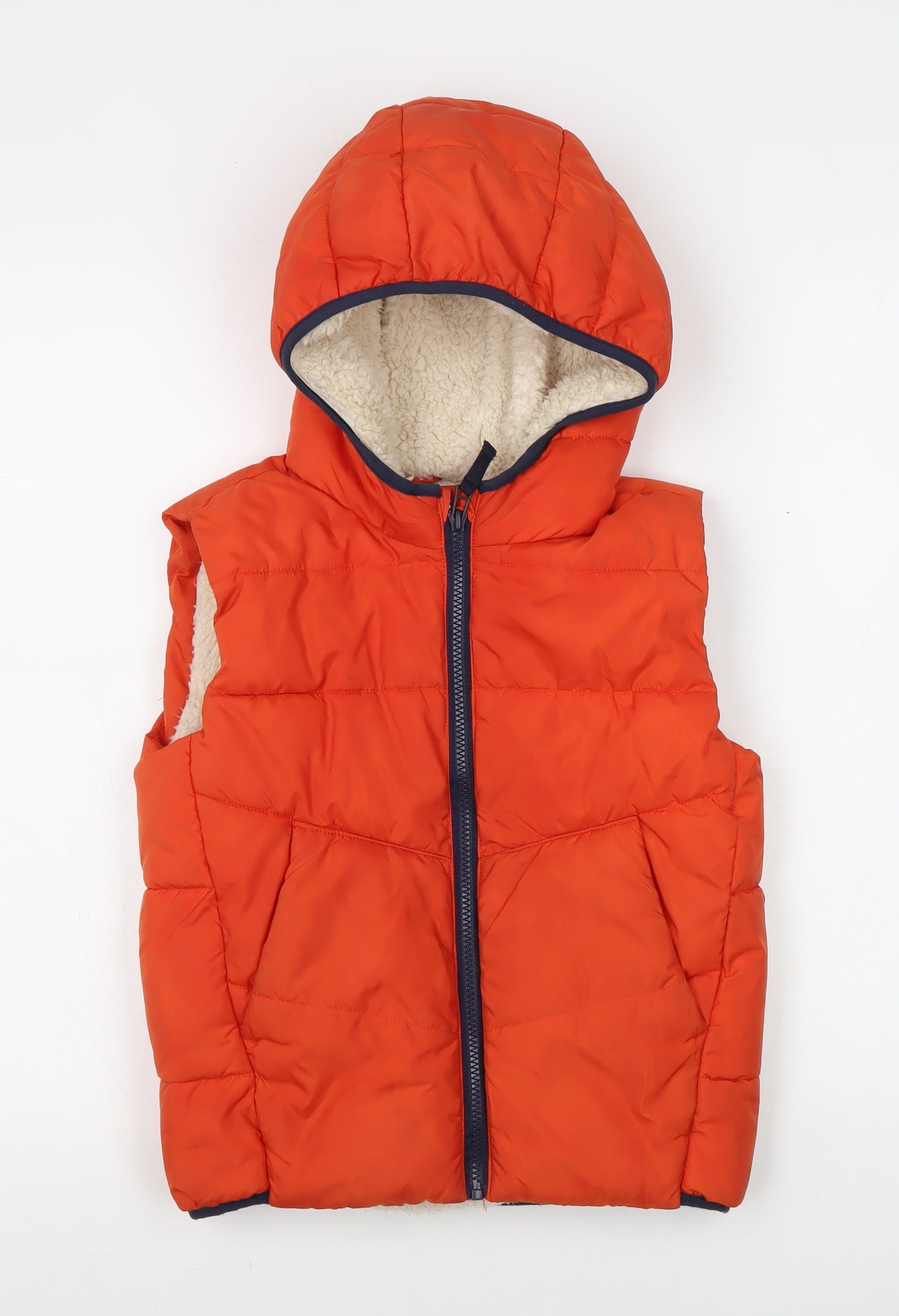 Marks and Spencer Boys Orange Puffer Jacket 6-7 Years