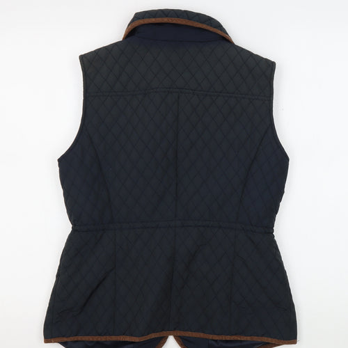 CC Women's Black Quilted Waistcoat Size 10